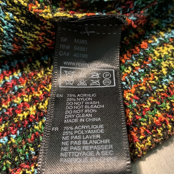 Forever 21 Rainbow Flutter Sleeve Knit Top Size S - Picture 8 of 8